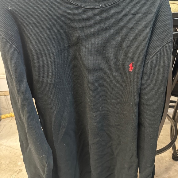 Polo black Red stitch - Picture 1 of 2